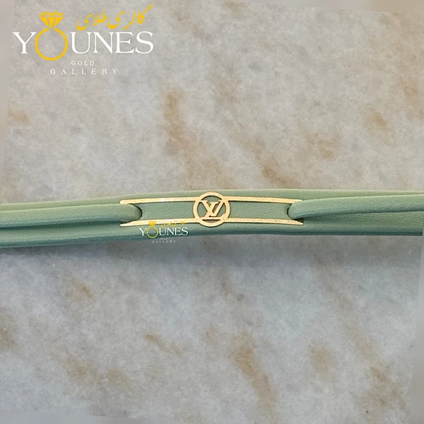 دستبند طلا چرم زنانه لویزویتون LV52